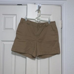 khaki womens shorts